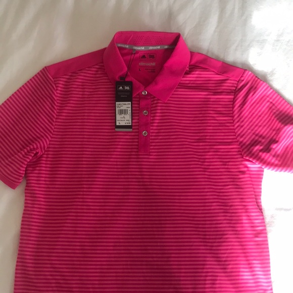 adidas climachill tonal stripe polo